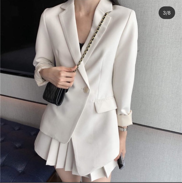 Set vest 2 màu trắng - đen