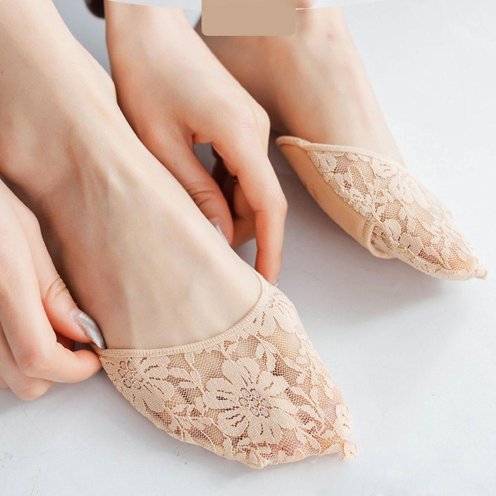 Đôi Vớ Lưới Ngắn Màu Trơn Không Trượt Thời Trang Mùa Hè Cho Nữ