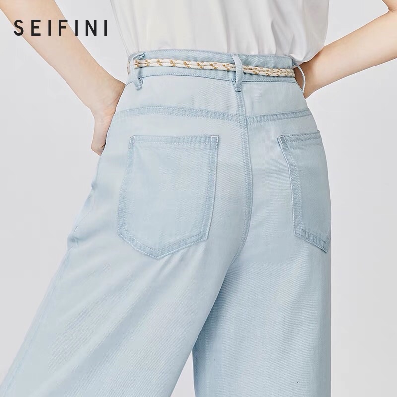 Quần jeans ống rộng Seifini
