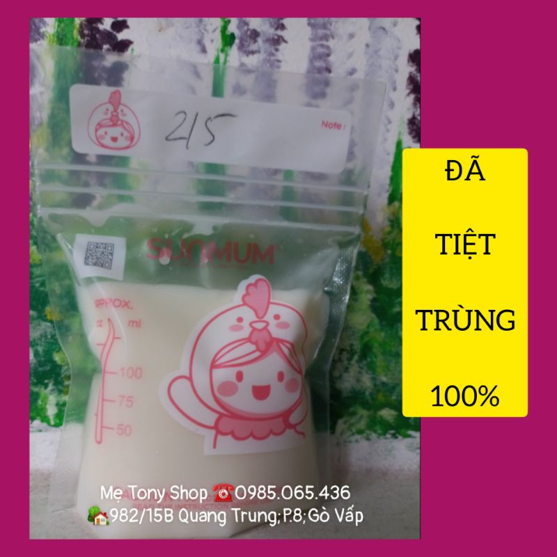 30 Túi Trữ Sữa SunMum Thái Lan