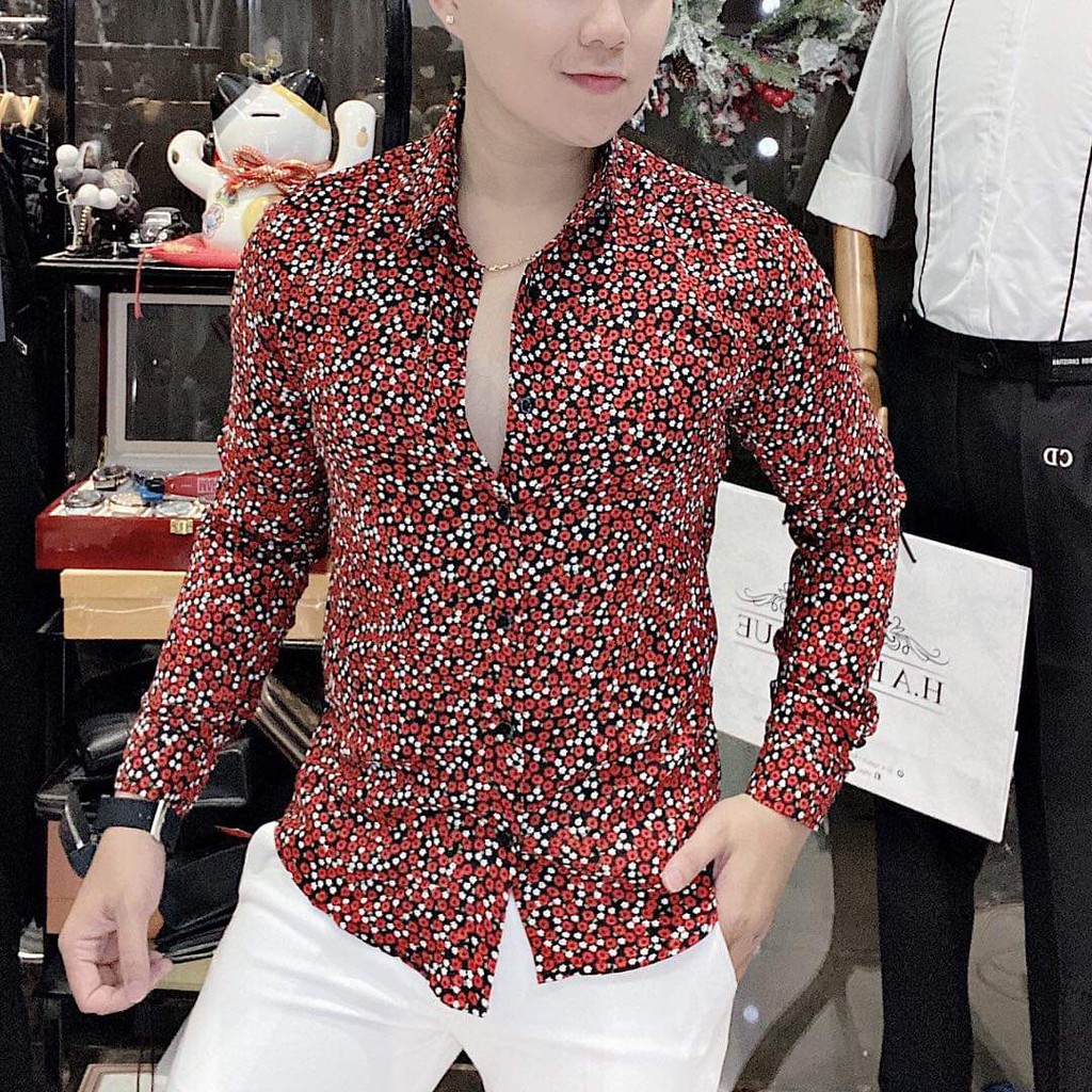 [FreeShip HCM 99K] Áo Sơ Mi Nam Nữ Dài Tay In Họa Tiết 3D Chất Lụa Cao Cấp Năm Nay 1006 TITI Fashion SS04 | WebRaoVat - webraovat.net.vn