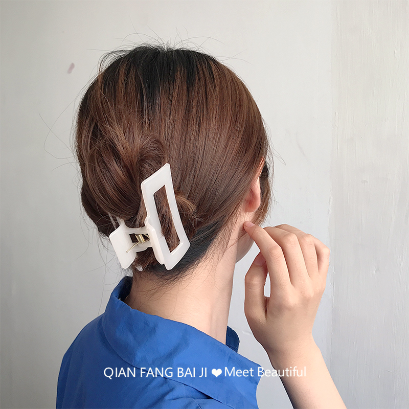 Geometric hair clip clip large hair clip female acrylic
