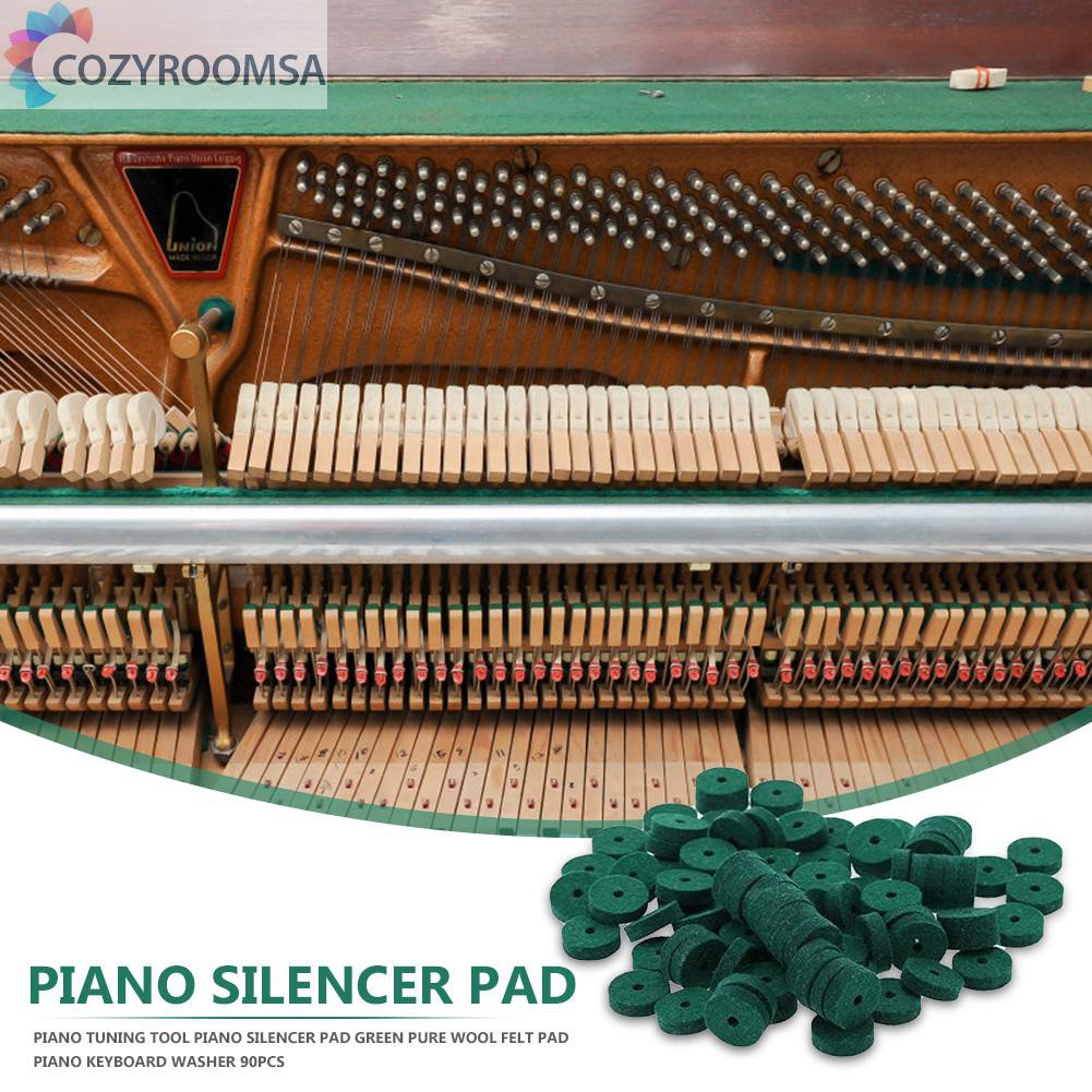 Set 90 Vòng Đệm Nỉ Cho Bàn Phím Đàn Piano Màu Xanh Lá