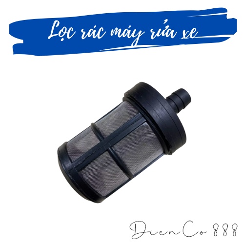 Đầu lọc rác máy rửa xe chuôi đường kính 13mm giúp nước sạch chống nghẹt ống nghẹt súng, bảo vệ tăng tuổi thọ máy xịt áp