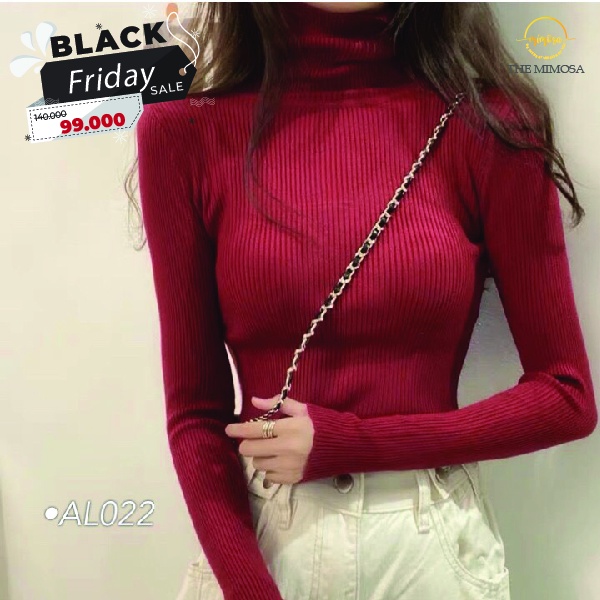 ÁO LEN NỮ CỔ LỌ 5P