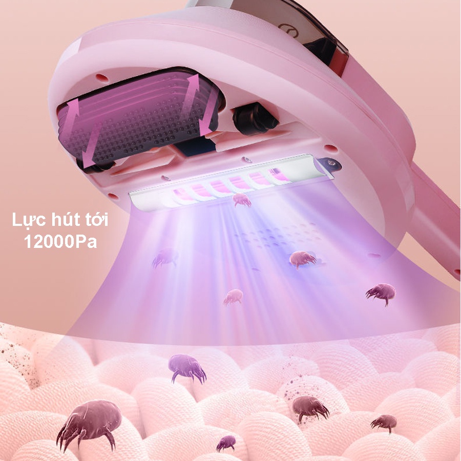 Máy Hút Bụi Chăn Nệm YANGZI CM80 Công Suất 300W Lực Hút 12000Pa Đèn Chiếu Tia UV Diệt Khuẩn Khử Trùng Bảo Hành 12 Tháng