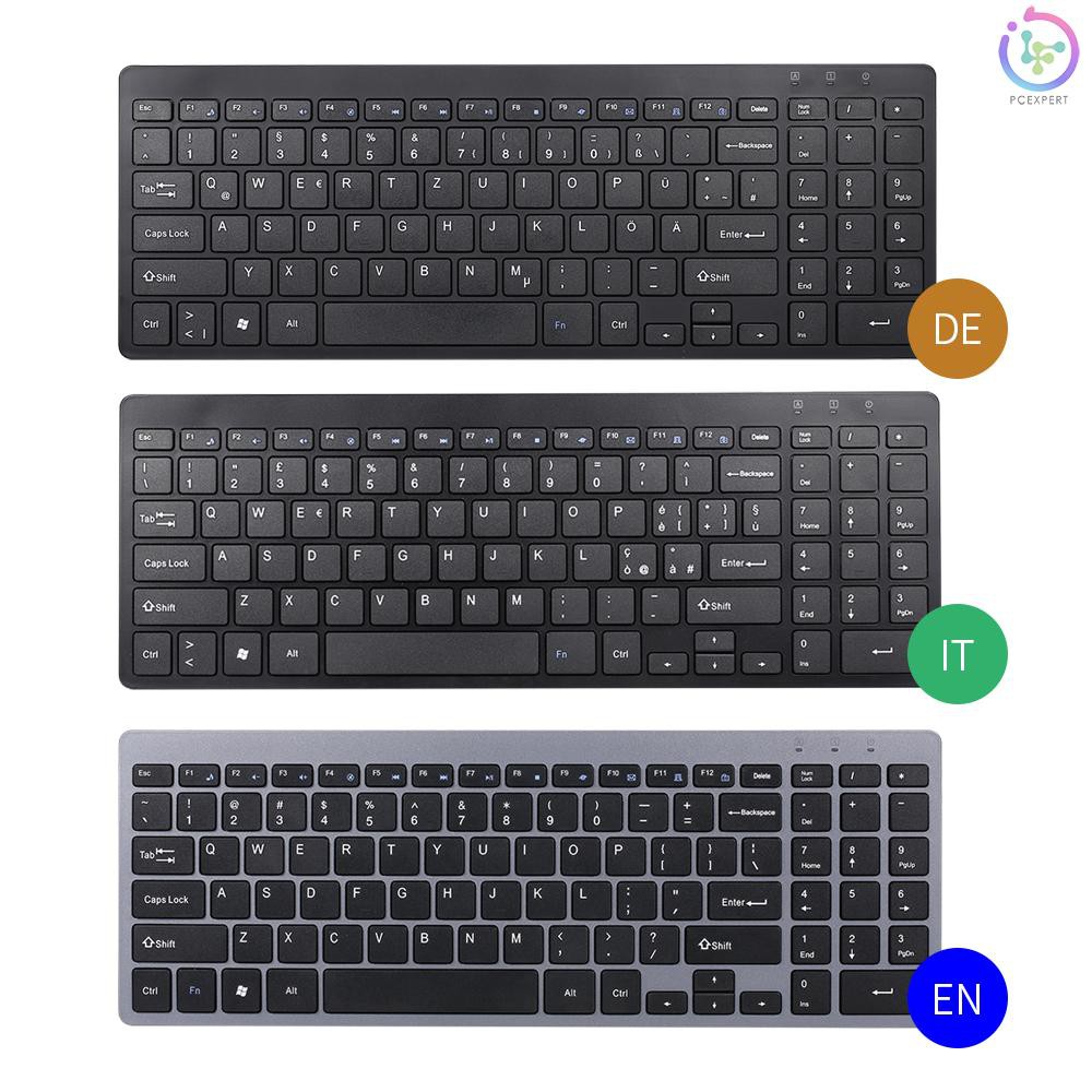 Bàn Phím Không Dây Siêu Mỏng 95 Phím 2.4g Cho Laptop / Pc