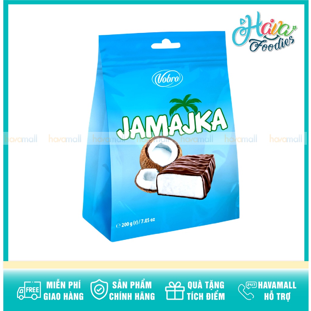 Kẹo Socola Nhân Dừa JAMAJKA Gói 200gr