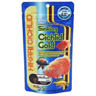 Hikari Sinking Cichlid Gold thức ăn tăng màu cho cá hạt lớn 342gram cá tai tượng hồng két hải hồ