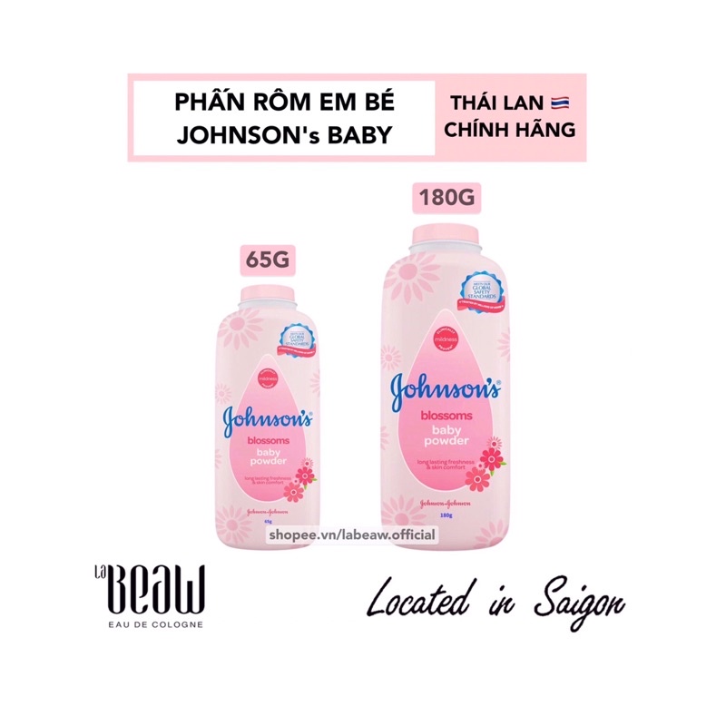 Phấn thơm JOHNSON BABY dành cho em bé 65G / 180G