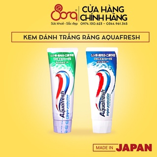 Kem đánh răng Aquafresh trắng răng trà xanh, bạc hà tuýp 160g Nhật Bản