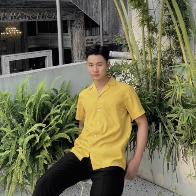 [HÌNH THẬT] ÁO SƠ MI TAY NGẮN TRẮNG ĐEN BASIC CỔ VEST FORM RỘNG NAM NỮ UNISEX HÀN QUỐC MR SMILE 99 STREET STYLE ULZZANG