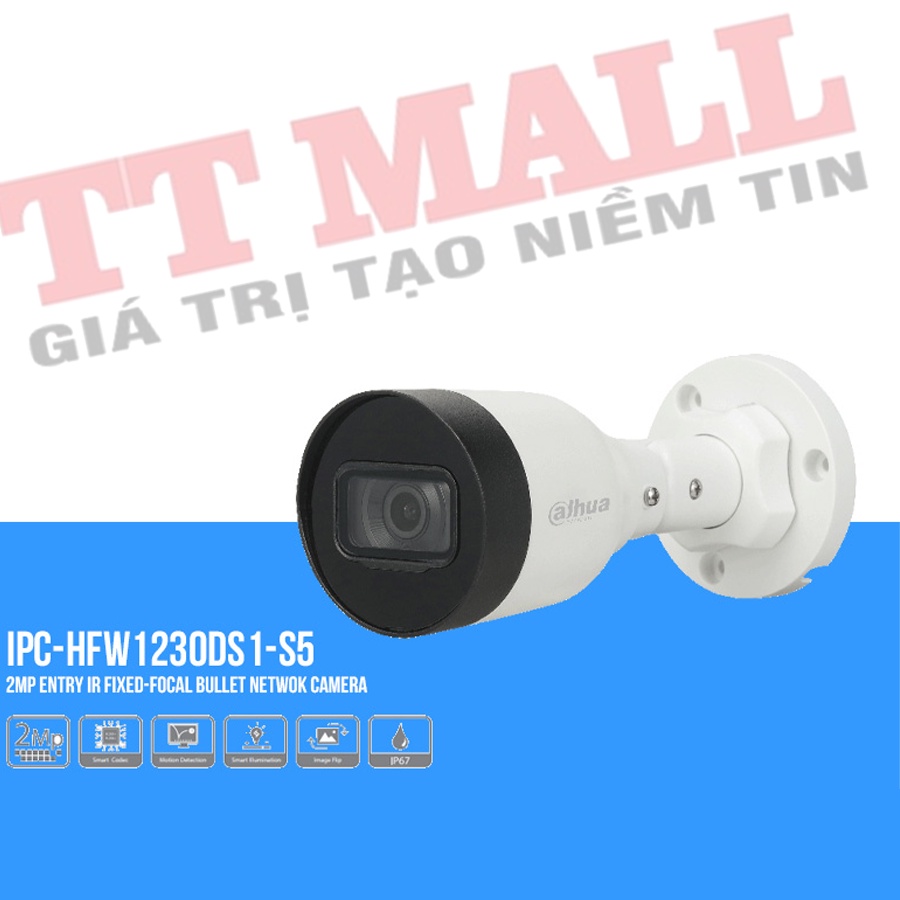 Camera IP Thân 2M DH-IPC-HFW1230DS1-S5 Chính Hãng Bảo Hành 24 Tháng