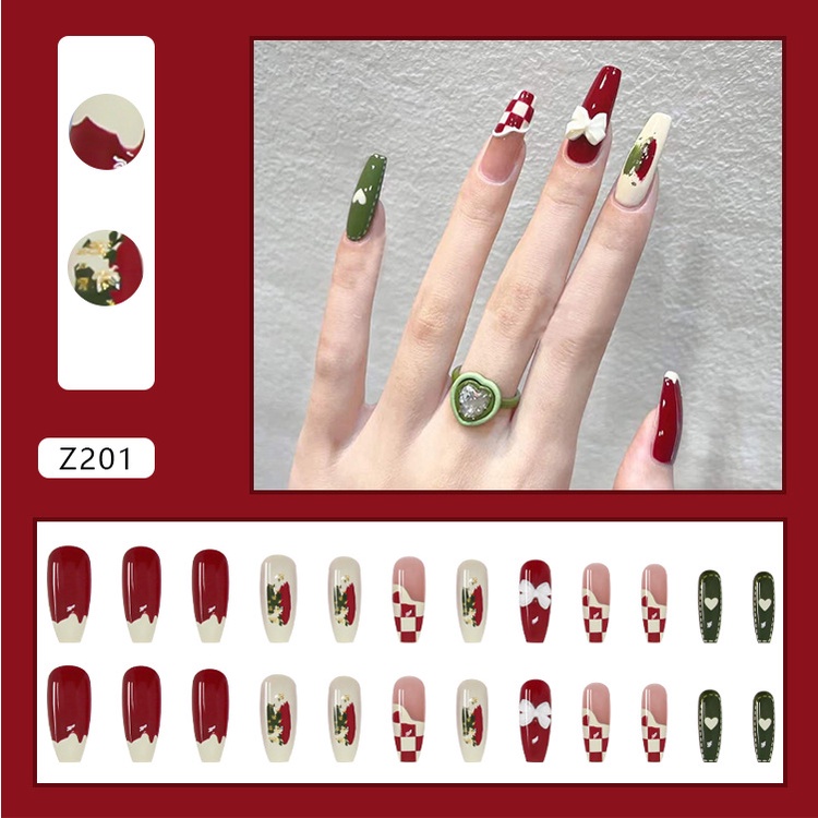 Móng tay giả đính đá làm nail loại tốt Z181-220