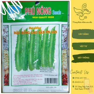 Hạt giống phú nông - đậu rồng gói 10g - hạt giống - rau ăn quả