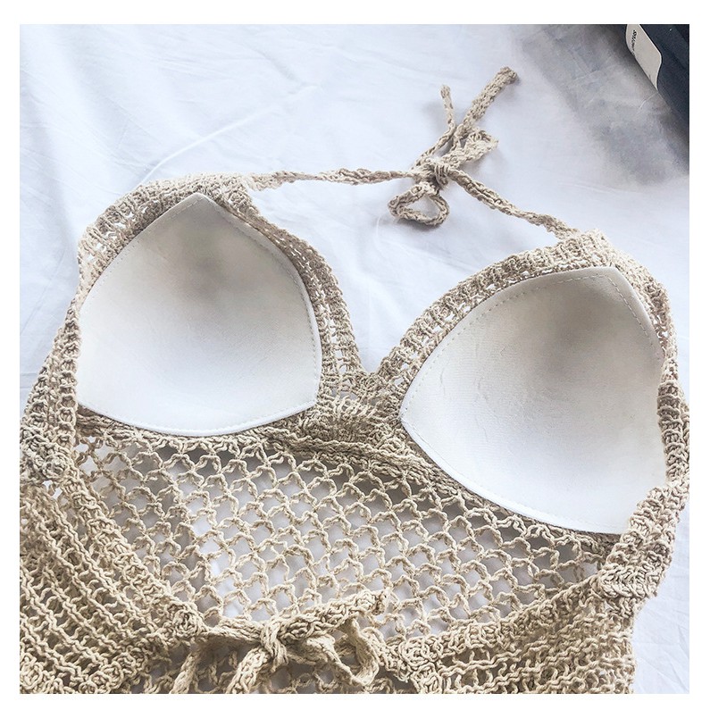 Đồ Bơi Nữ Sét Bikini Len Móc Đi Biển 3 Chi Tiết Bin Sports BHN018 | BigBuy360 - bigbuy360.vn