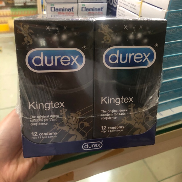 Bao cao su Durex kingtex chính hãng hộp 12 chiếc