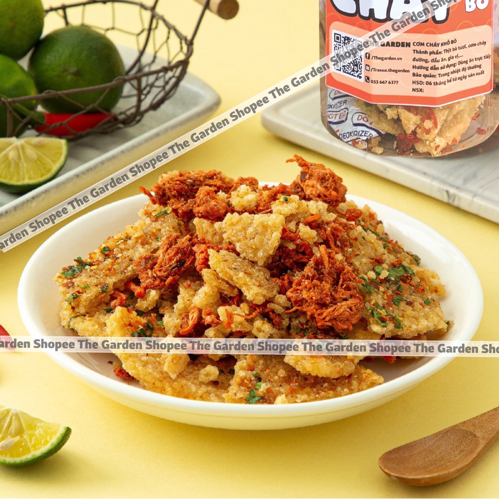 Cơm Cháy Lắc Khô Bò 300GR THE GARDEN