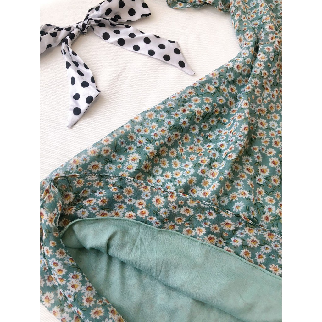 [XẢ HÀNG GIÁ GỐC] Đầm Maxi Hoa Nhí 2 lớp cánh tiên phom rũ nhẹ xinh xắn | BigBuy360 - bigbuy360.vn