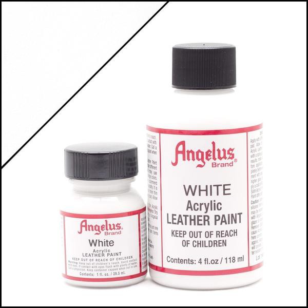 White_Màu Angelus Leather Paint | Màu sơn vẽ cho da, vải - màu custom giầy, túi chuyên dụng