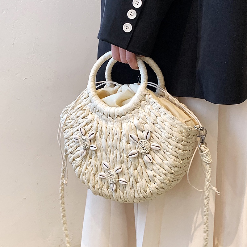 Túi cói đan rơm thủ công IELGY thời trang cho nữ