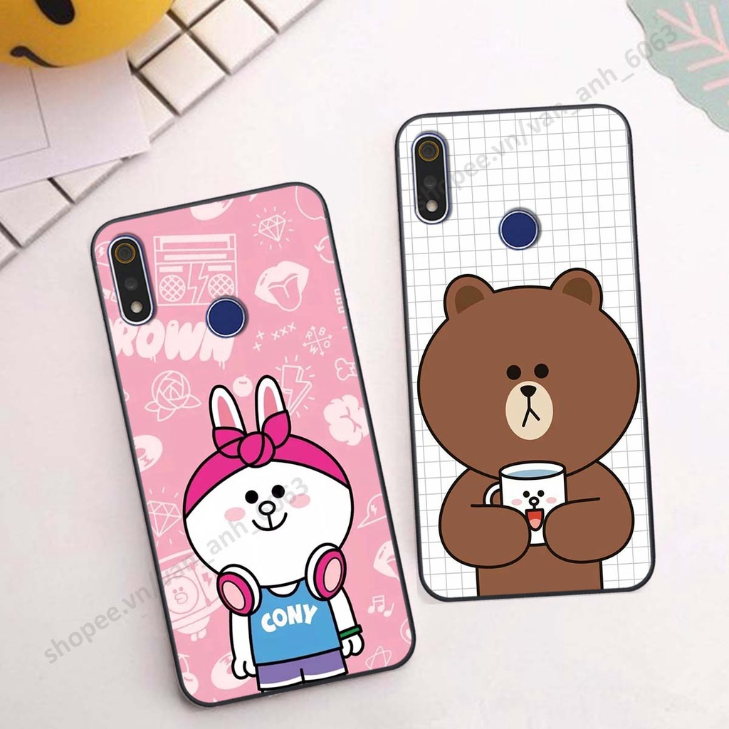 Ốp Realme 3 / 3 Pro hình thỏ, gấu đáng yêu dễ thương, ốp lưng điện thoại realme viền dẻo giá rẻ