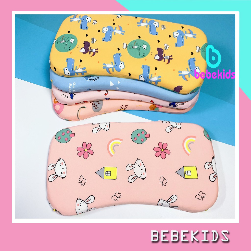 Gối Cao Su Non, Gối Cao Su Chống Méo, Bẹp Đầu Cho Bé Trai/Gái - Gcs009 Bebekids