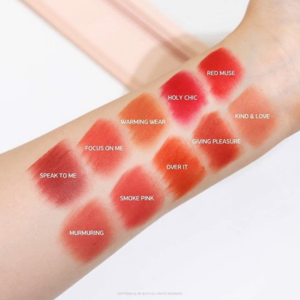 Son Môi Thỏi Lì 3CE Soft Matte Lipstick Red Muse – Màu Đỏ Tươi Vỏ Trong Suốt Bền Màu CHÍNH HÃNG