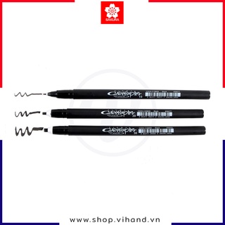 Bút lông vẽ thư pháp chuyên dụng Sakura Pigma Calligrapher - Màu đen