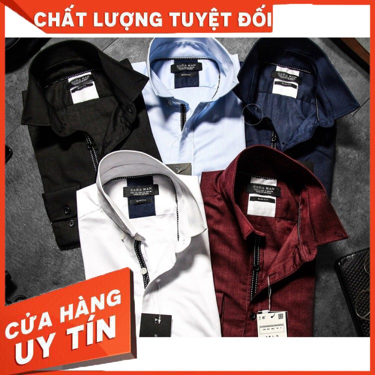 Áo sơ mi dài tay Zara man Slim Fit VNXK ( xã kho)