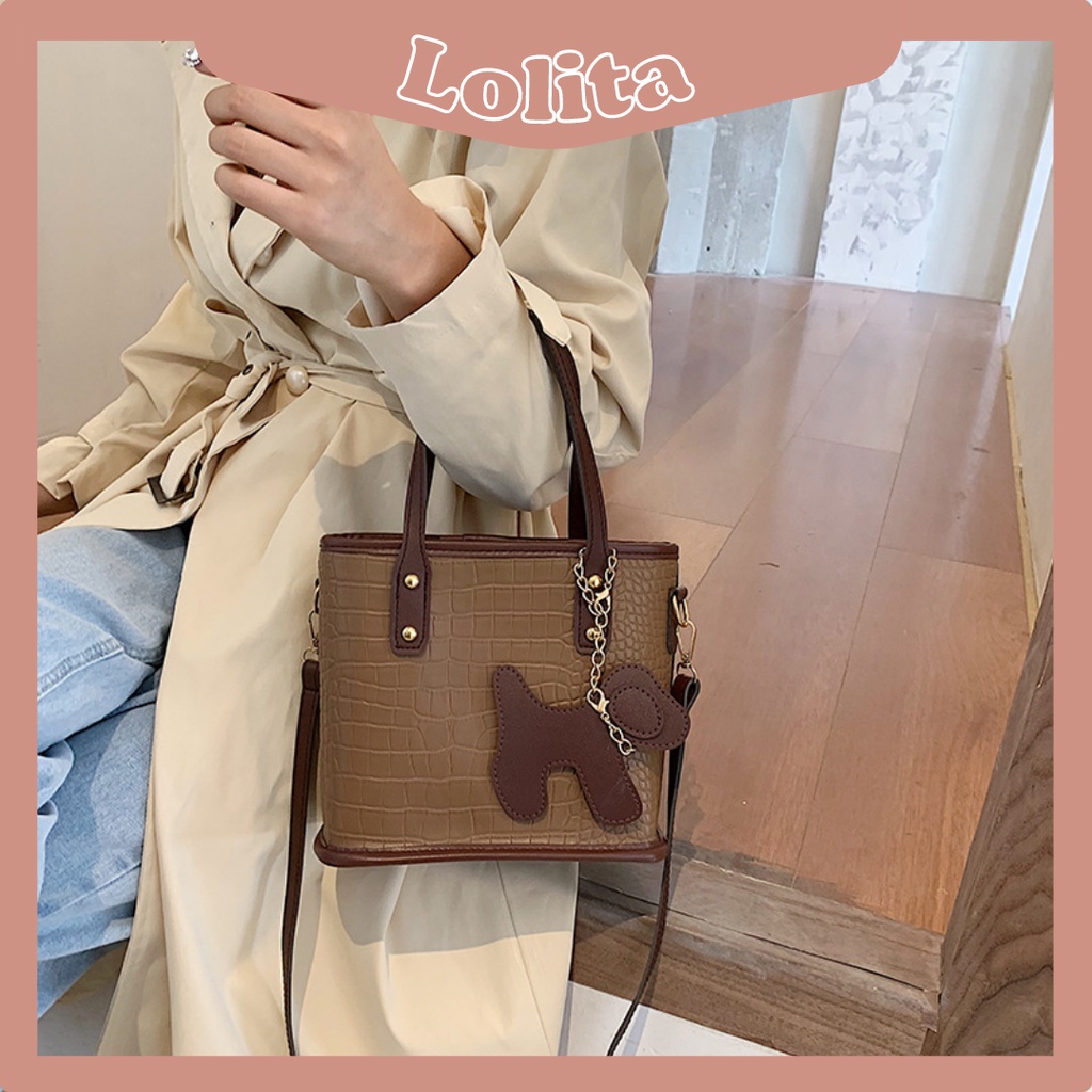Túi Nữ Tote Đeo Vai LILAS Baggu Đeo Chéo Công Sở Da Rắn