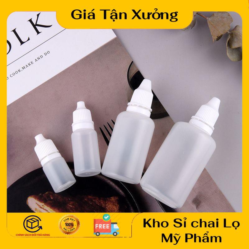 Lọ Nhựa ❤ TRÙM SỈ ❤ Vỏ chai lọ nhỏ mắt 5ml,10ml,20ml Granty chiết dược phẩm , mỹ phẩm, chiết mực , phụ kiện du lịch