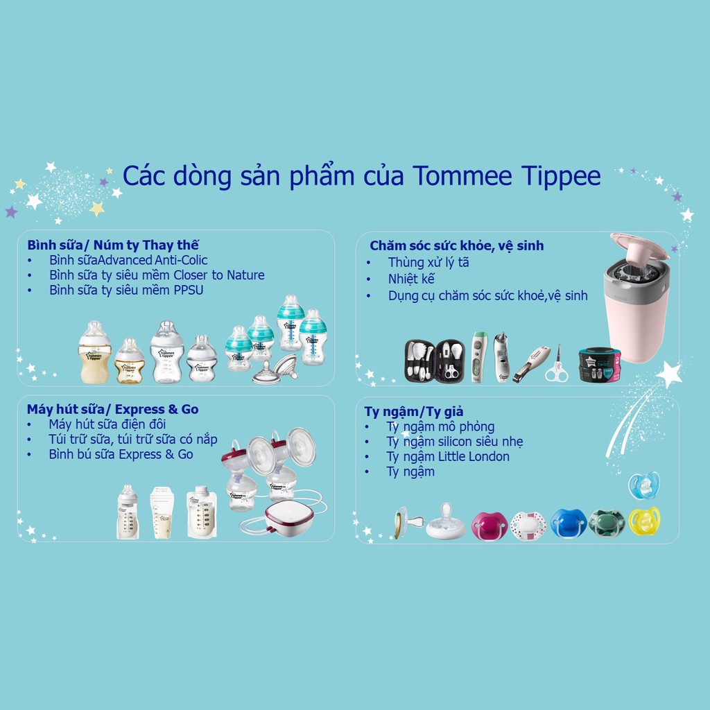 Miếng lót thấm sữa Tommee Tippee Closer to Nature (hộp 36 miếng)