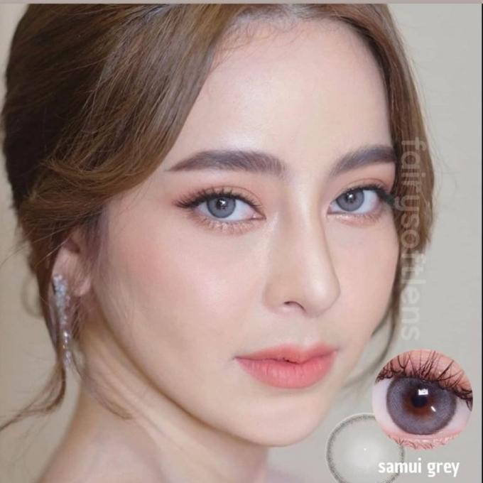 Kính Áp Tròng Samui Xám / Xám / Ash Dreamcolor. Không Trùng Trùng / Minius.Original Softlen
