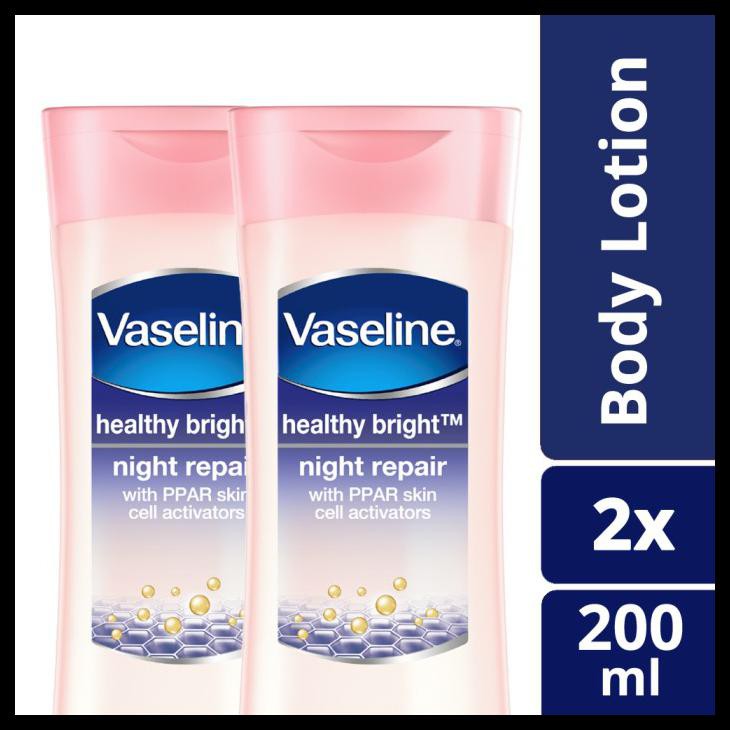 Vaseline (hàng Mới Về) Sữa Dưỡng Thể Ban Đêm Màu Trắng 200ml