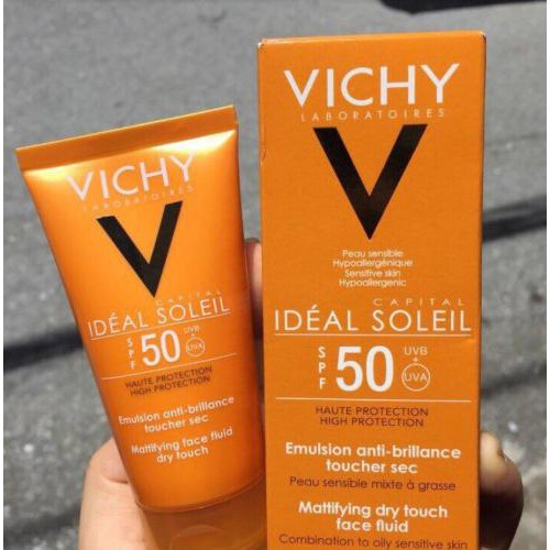 Kem Chống Nắng Không Màu SPF50 Vichy Capital Soleil 50ml