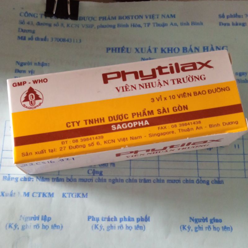 Viên nhuận trường phytilax 1 vĩ date 3/2024