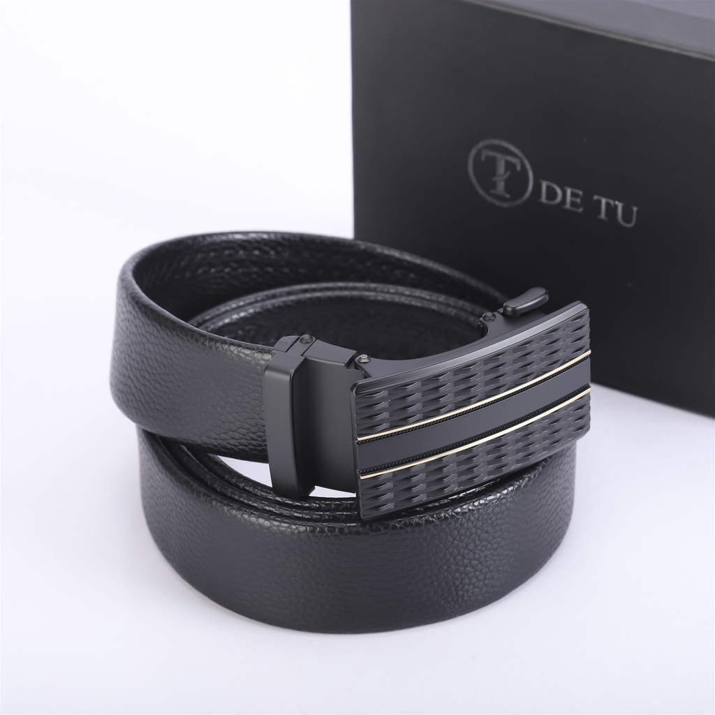 Thắt Lưng Nam Da Bò DETU L3097 Khóa Tự Động Sang Trọng