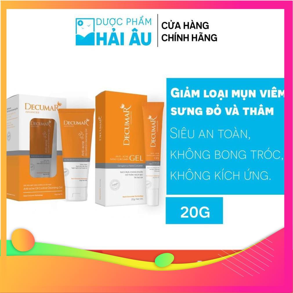 Combo KEM DECUMAR NEW 20 GRAM và SỮA RỬA MẶT DECUMAR 50 GRAM