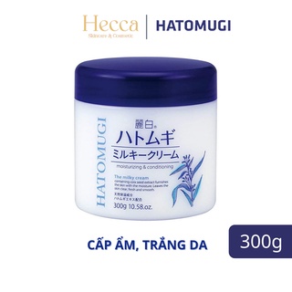 Kem Dưỡng Ẩm Trắng Da Hatomugi Moisturizing & Conditioning The Milky Cream 300g