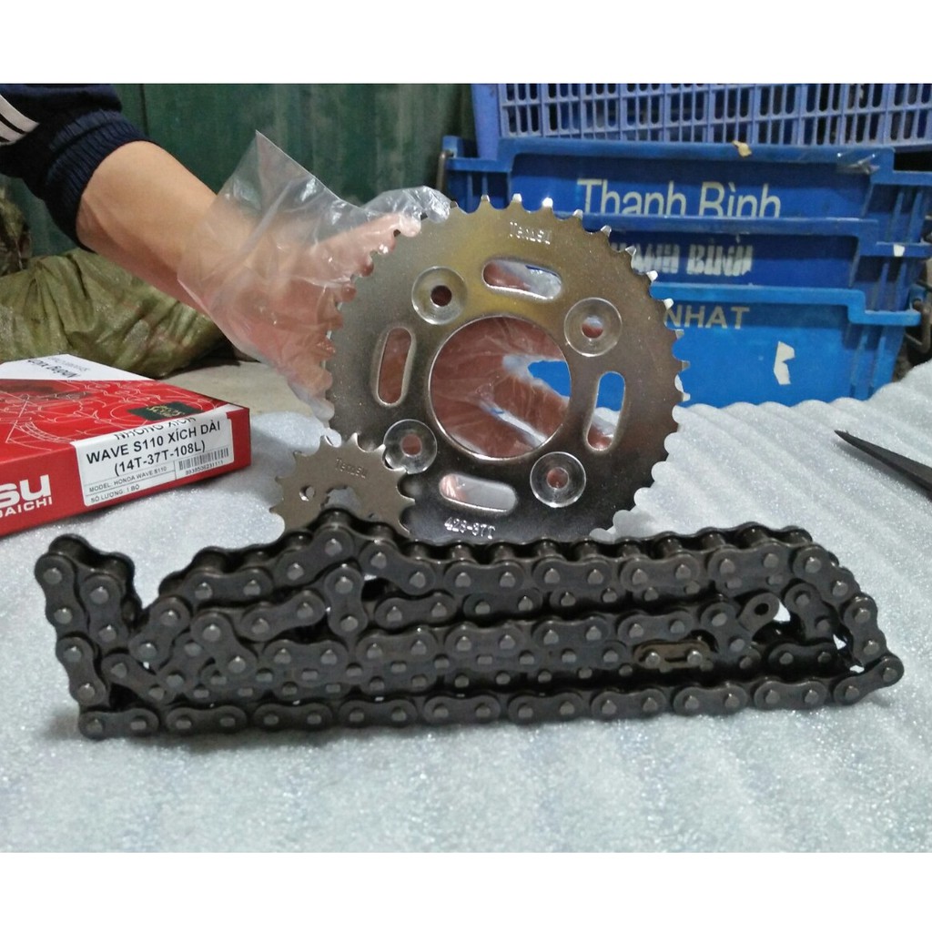 Bộ nhông xích Honda Wave S110 chính hiệu Daichi thông số