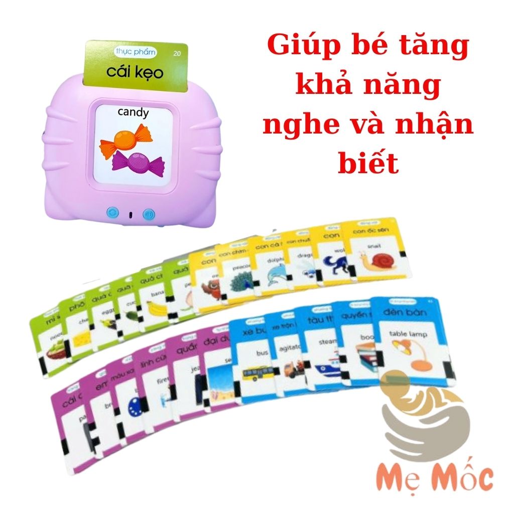 Máy Đọc Thẻ Thông Minh Kết Hợp song ngữ Anh - Việt Giúp Bé Phát Triển Toàn Diện Shop Mẹ Mốc ,MDTAV