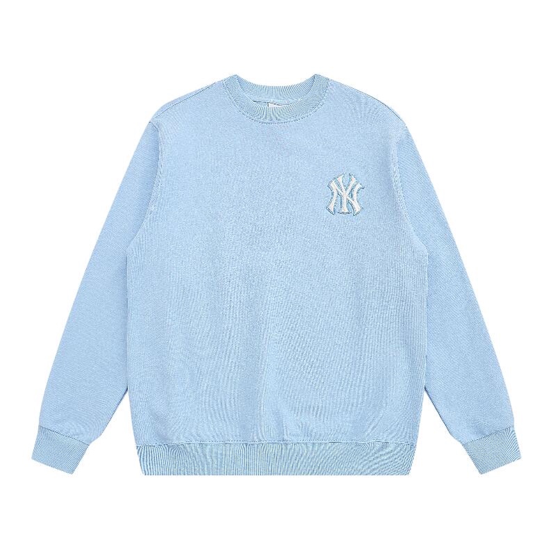 ❤❀  ❤ Mlb Áo Nỉ Dài Tay Cổ Tròn Thêu Họa Tiết Thời Trang Cho Nam Nữ