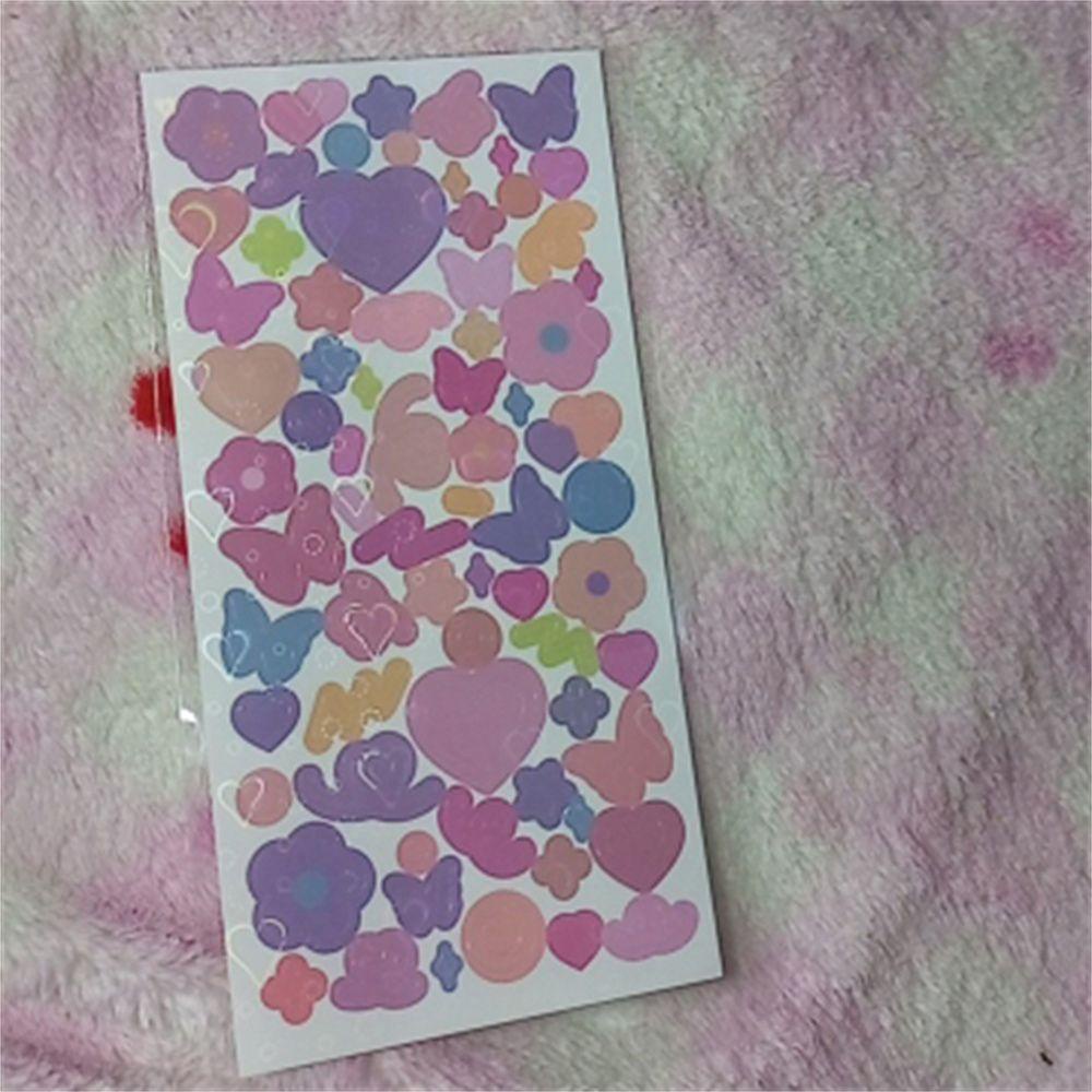 Sticker Dán Tường Họa Tiết Hoa Và Bướm Phong Cách Hàn Quốc Dùng Trang Trí Sổ Tay DIY