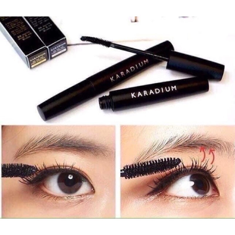 ( CHÍNH HÃNG ) Chuốt Mi Karadium On The Top Fiber Mascara Cong Và Dày Mi 10ml