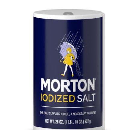 Muối ăn Morton Iodized Salt 737g