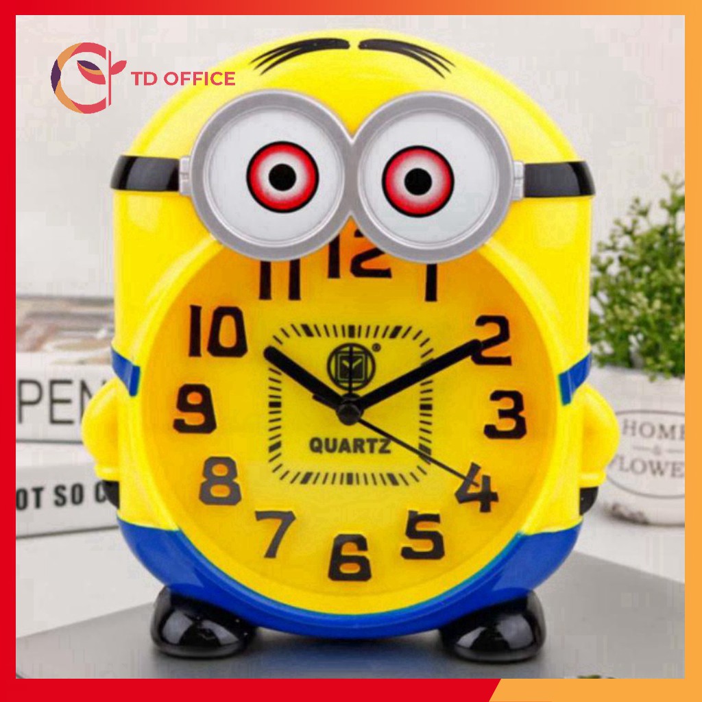 (Sỉ cực rẻ) (Có Video) ĐỒNG HỒ BÁO THỨC ĐỂ BÀN KẺ TRỘM MẶT TRĂNG MINION - ĐỒNG HỒ ĐỂ BÀN BÁO THỨC