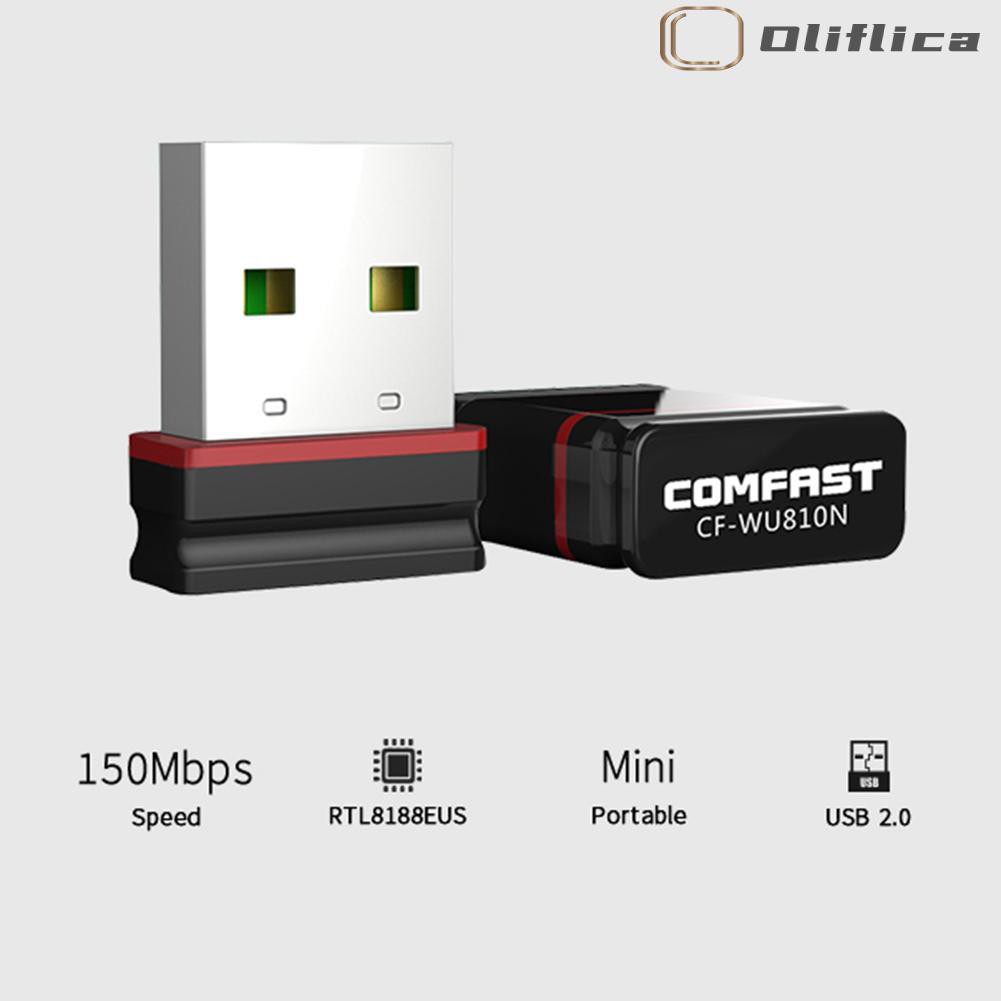 Mới Bộ Thu Phát Wifi Không Dây Comfast Cf-Wu810N Usb 2.0 150mbps 2.4ghz