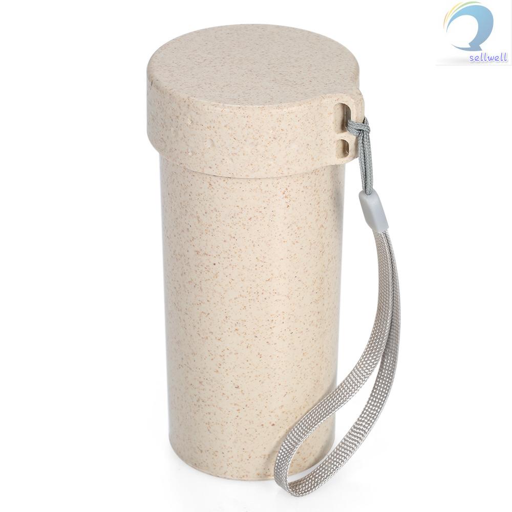 Bình Đựng Nước 350ml Chất Liệu Rơm Lúa Mạch