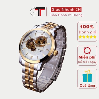 Đồng Hồ Nam, Đồng Hồ Cơ BYINO Lộ Tim Cơ - Chống nước - Chống Xước - Bảo hành 12 tháng kèm Thẻ BH